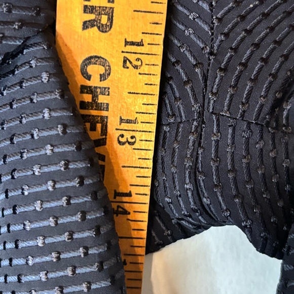 Vintage Carlisle Dress Pants Size 10 Navy Blue Side Zip Pleated Rayon Silk - Picture 8 of 9